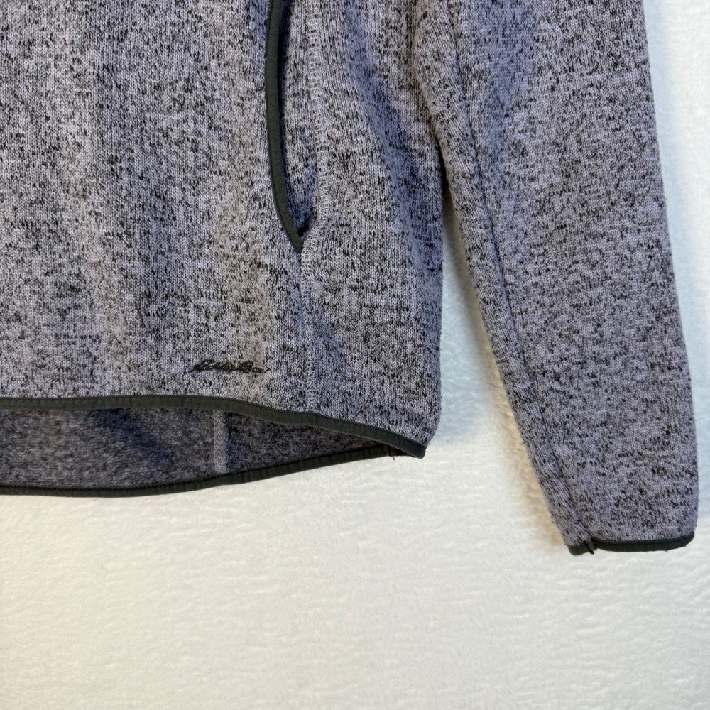 Eddie Bauer Women V Neck Pullover Fleece Sweatshirt Purple Lavender Size L - Picture 6 of 11